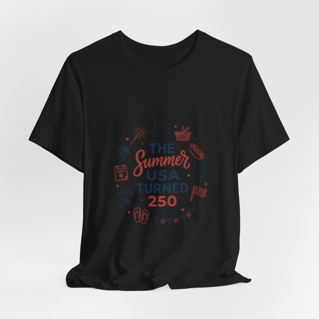 Vintage Americana 'The Summer USA Turned 250' Tee | 4th of July Stars & Florals