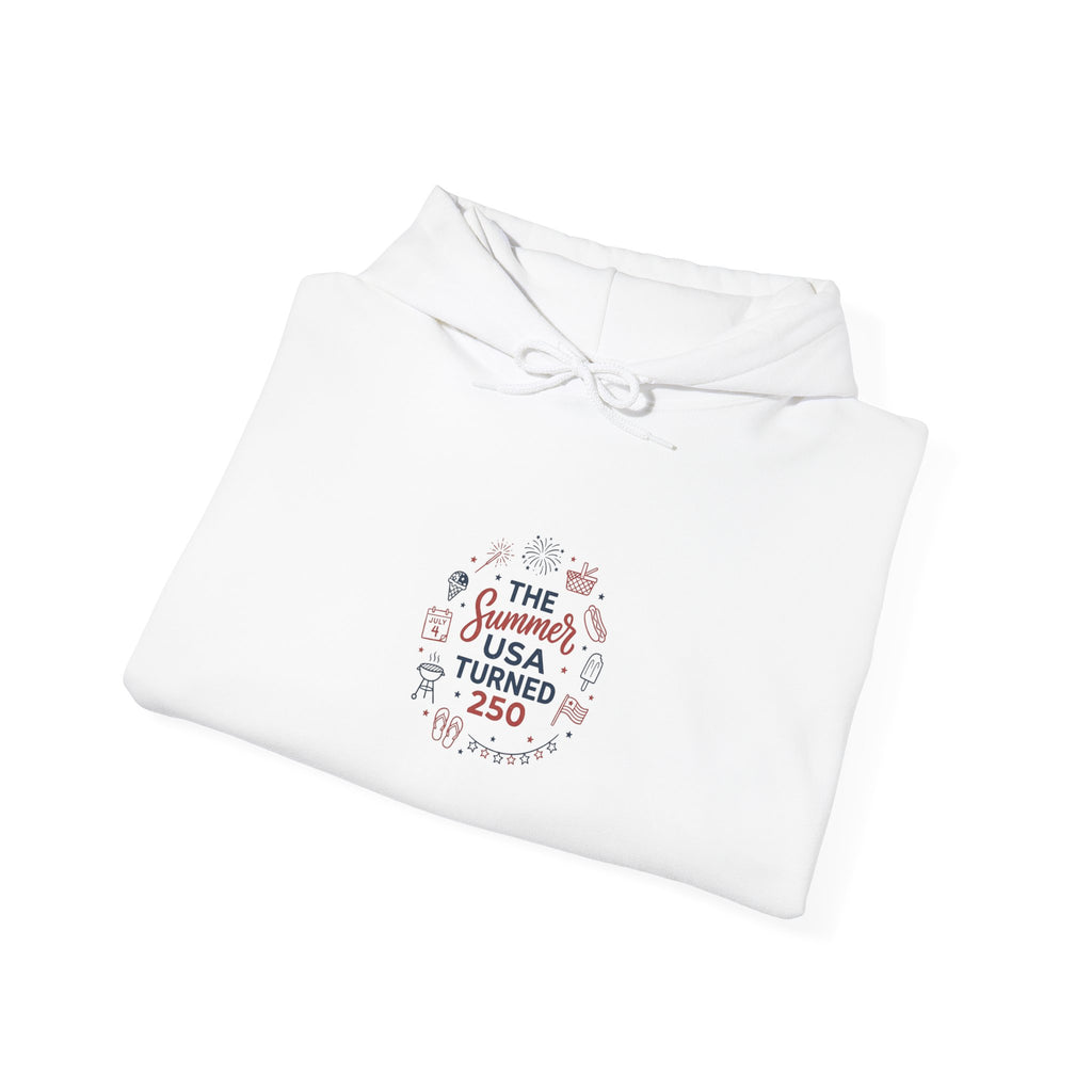 Vintage Americana Floral Stars Hoodie | 4th of July Patriotic Graphic