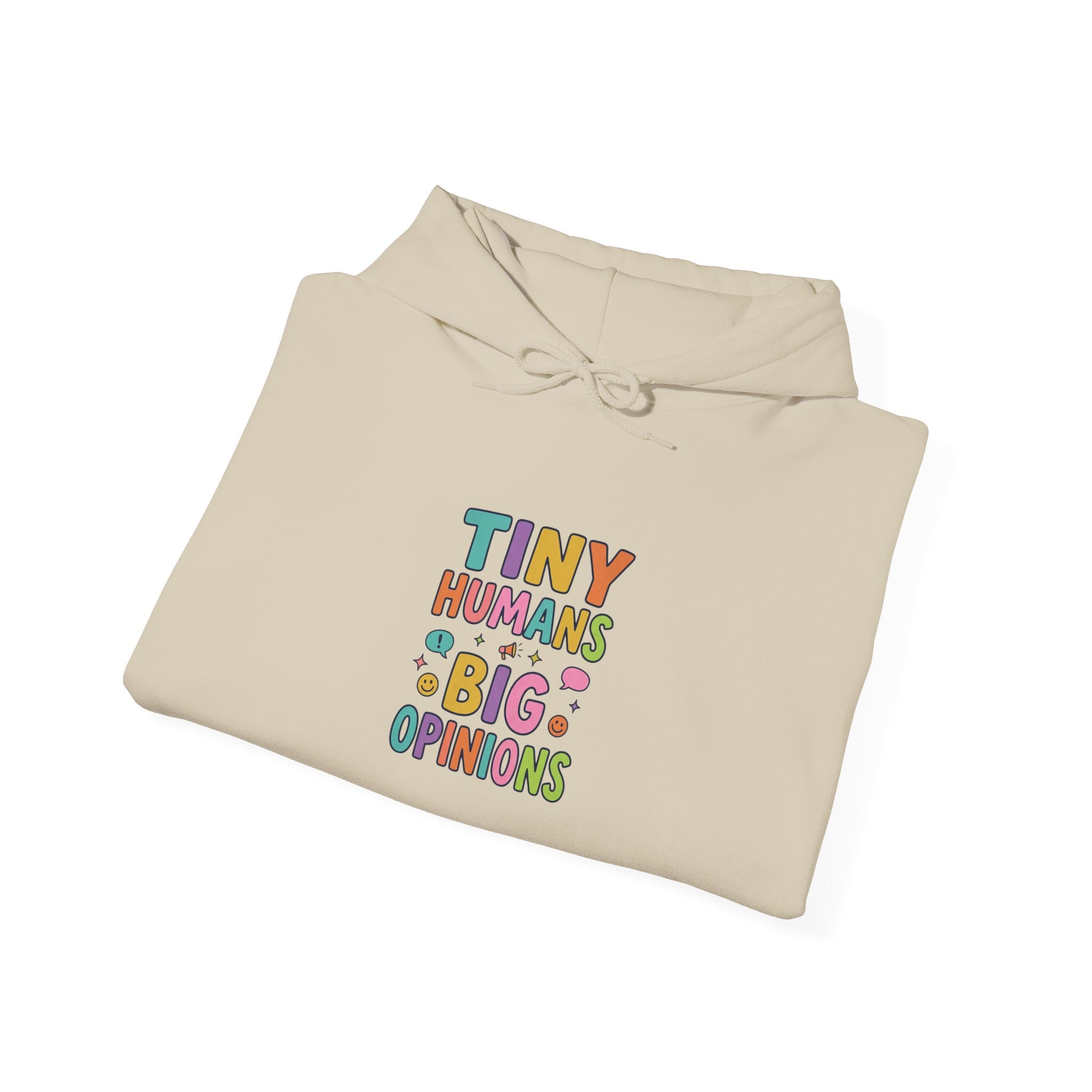 Tiny Humans Big Opinions Hoodie | Teacher Identity, Silly Goose Aesthetic