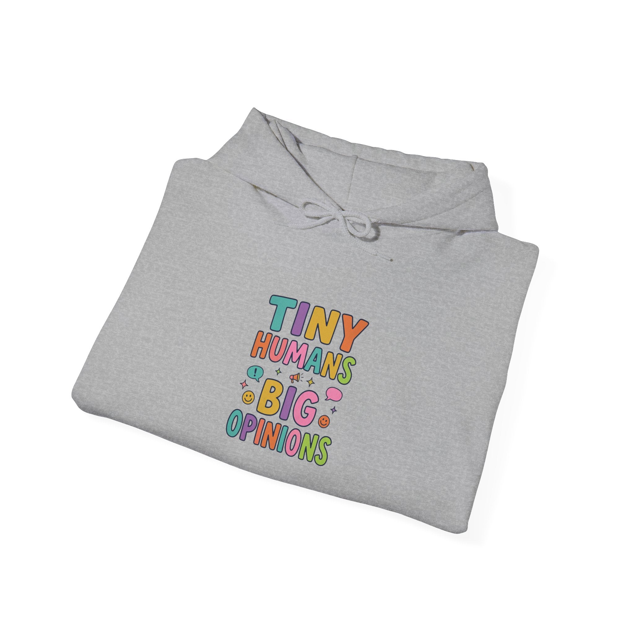 Tiny Humans Big Opinions Hoodie | Teacher Identity, Silly Goose Aesthetic