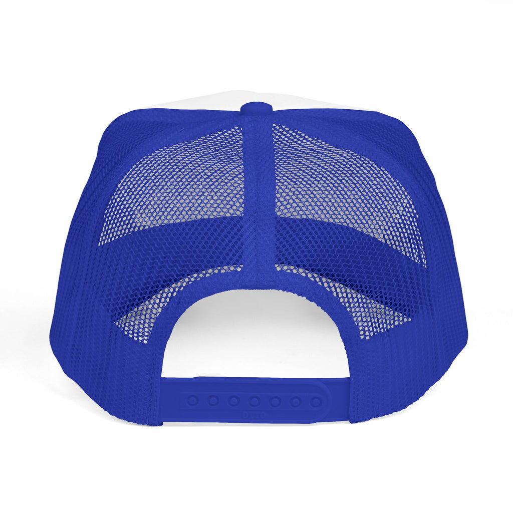 Trucker Hat — "Red Wine Blue" Patriotic Wine Lover Mesh Cap