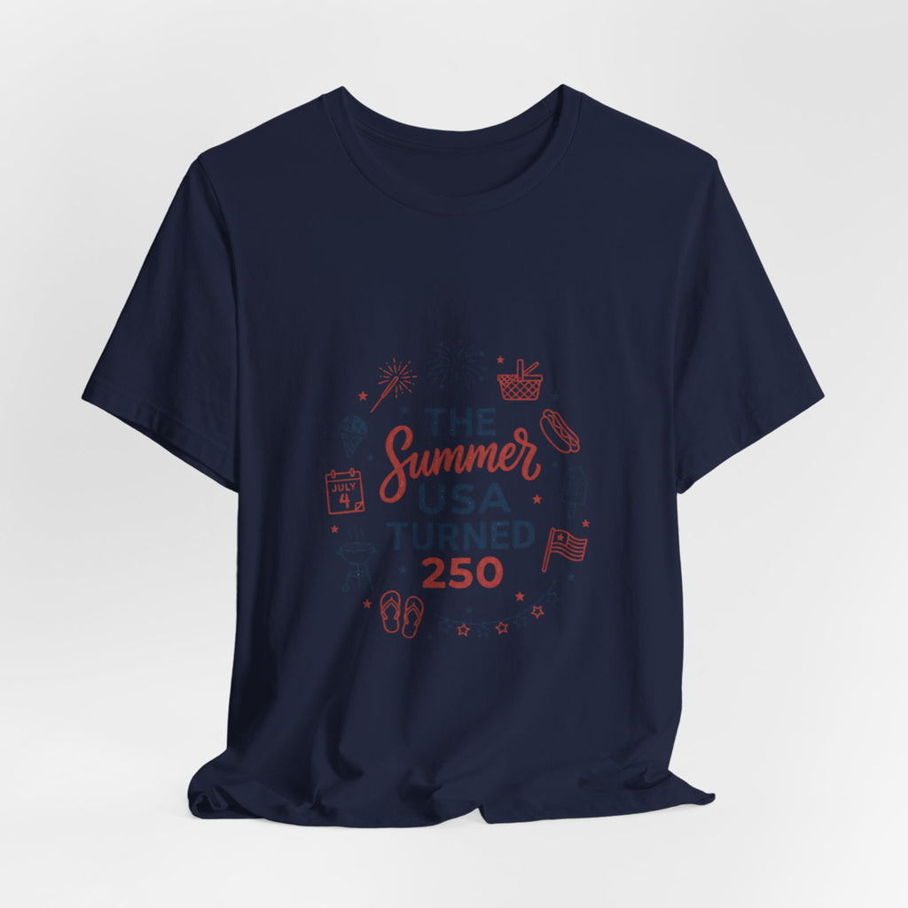 Vintage Americana 'The Summer USA Turned 250' Tee | 4th of July Stars & Florals
