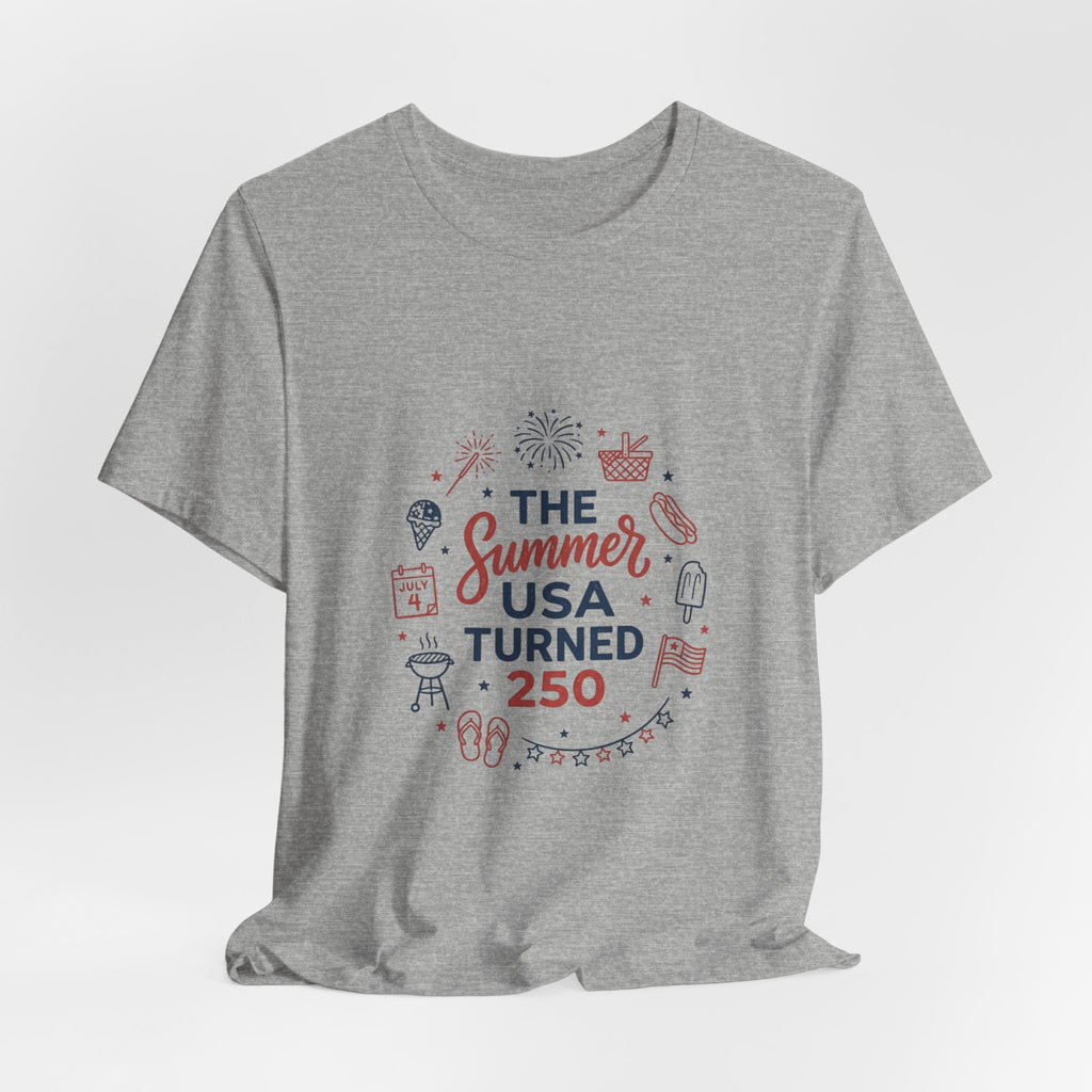 Vintage Americana 'The Summer USA Turned 250' Tee | 4th of July Stars & Florals