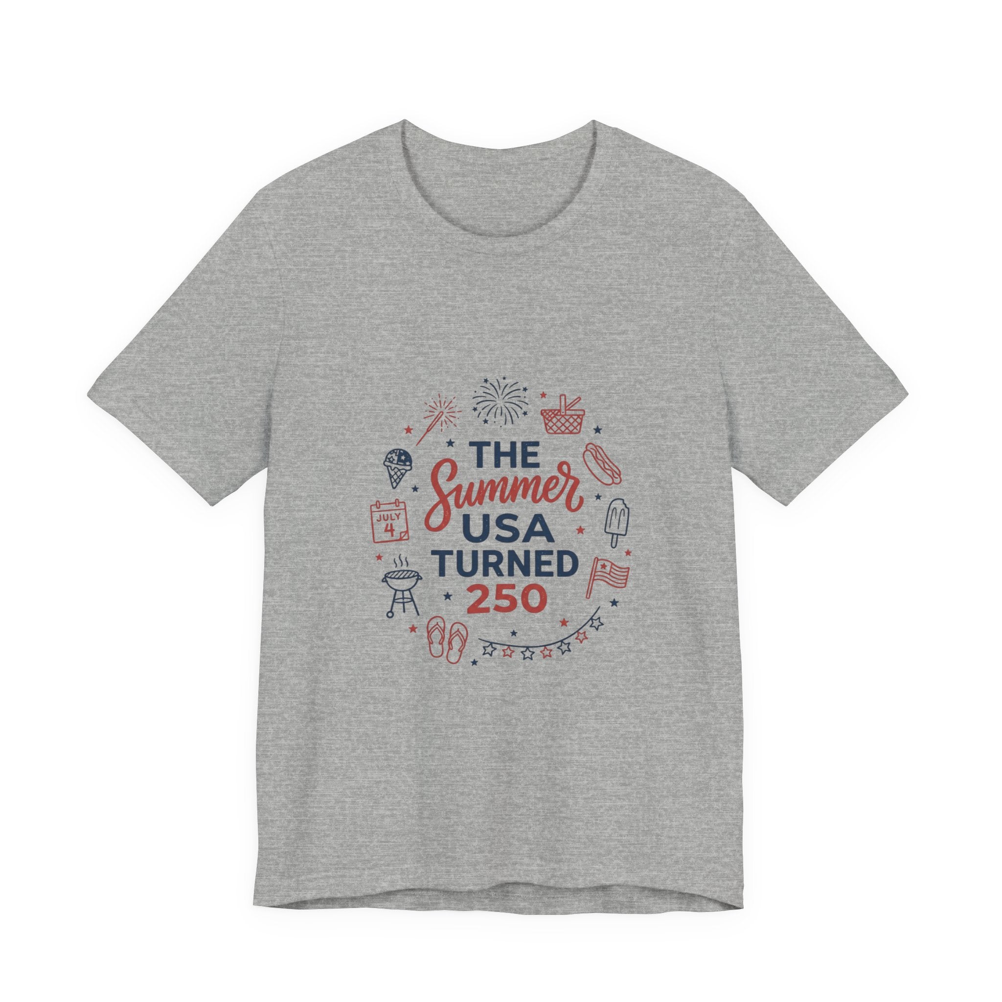 Vintage Americana 'The Summer USA Turned 250' Tee | 4th of July Stars & Florals