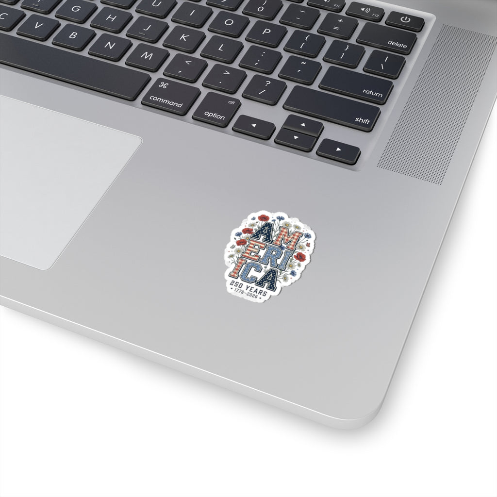 America 250 Years Sticker | Vintage Americana 4th of July patriotic decal