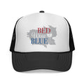 Trucker Hat — "Red Wine Blue" Patriotic Wine Lover Mesh Cap